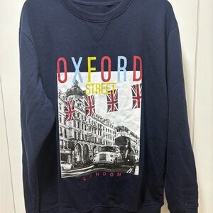 Soul Star Oxford Street London Blue Sweatshirt Size XL EUC
